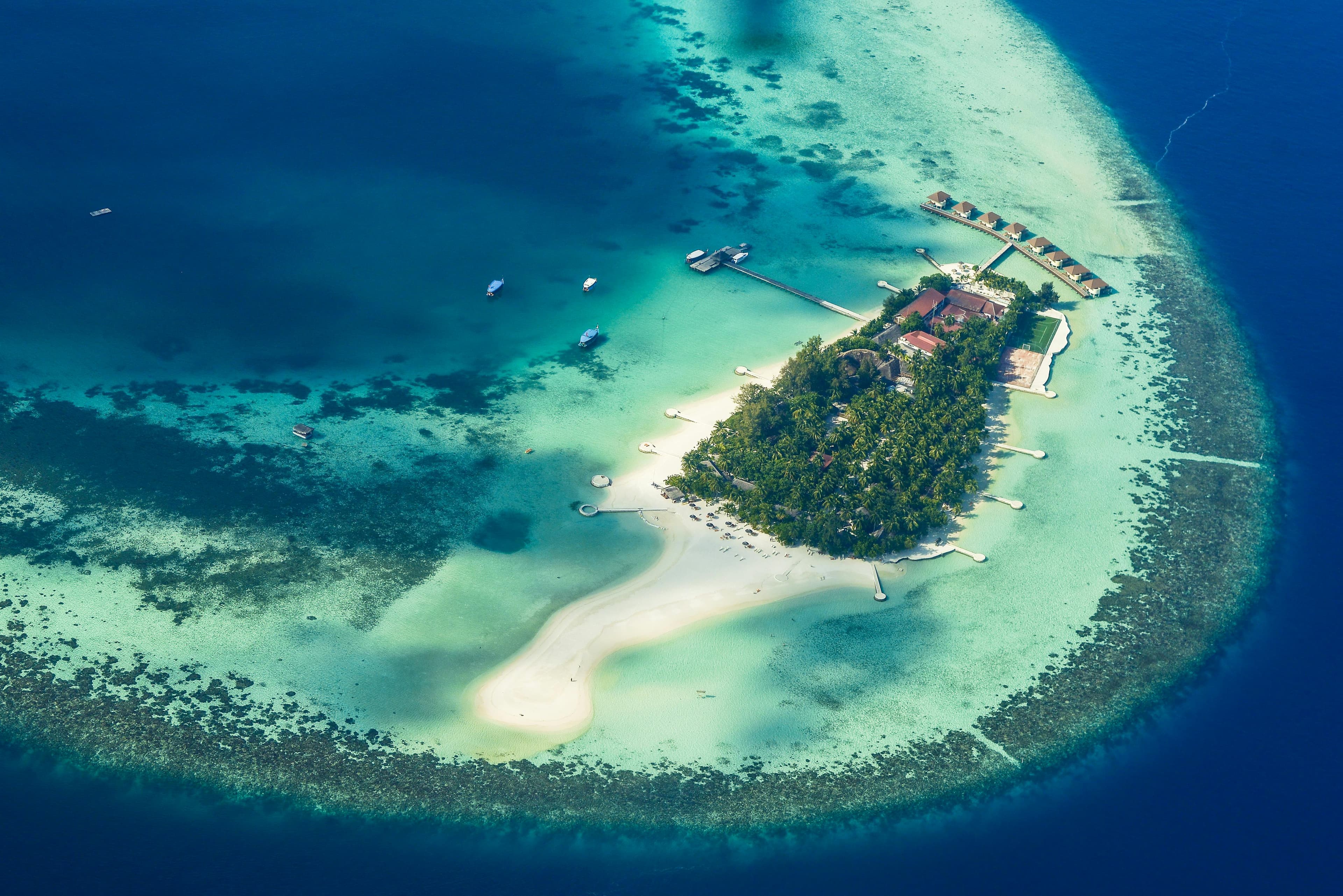 Luxury yacht cruising on open water